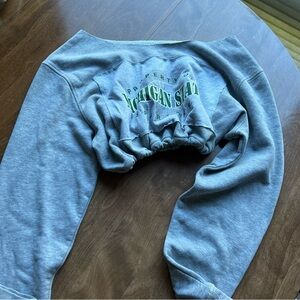 Gray Michigan State Sweatshirt 422